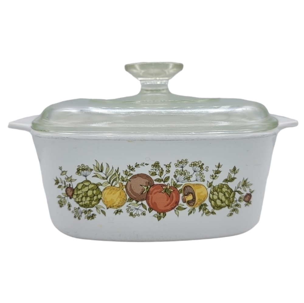 Corning Ware 1969-1972 Spice Of Life A-1-1/2-B 1.5 Litre Casserole Dish With Lid